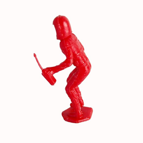 Vintage 1960s Marx MPC Plastic Space Man Astronaut Toy Figure Red Walkie Talkie - Picture 2 of 4